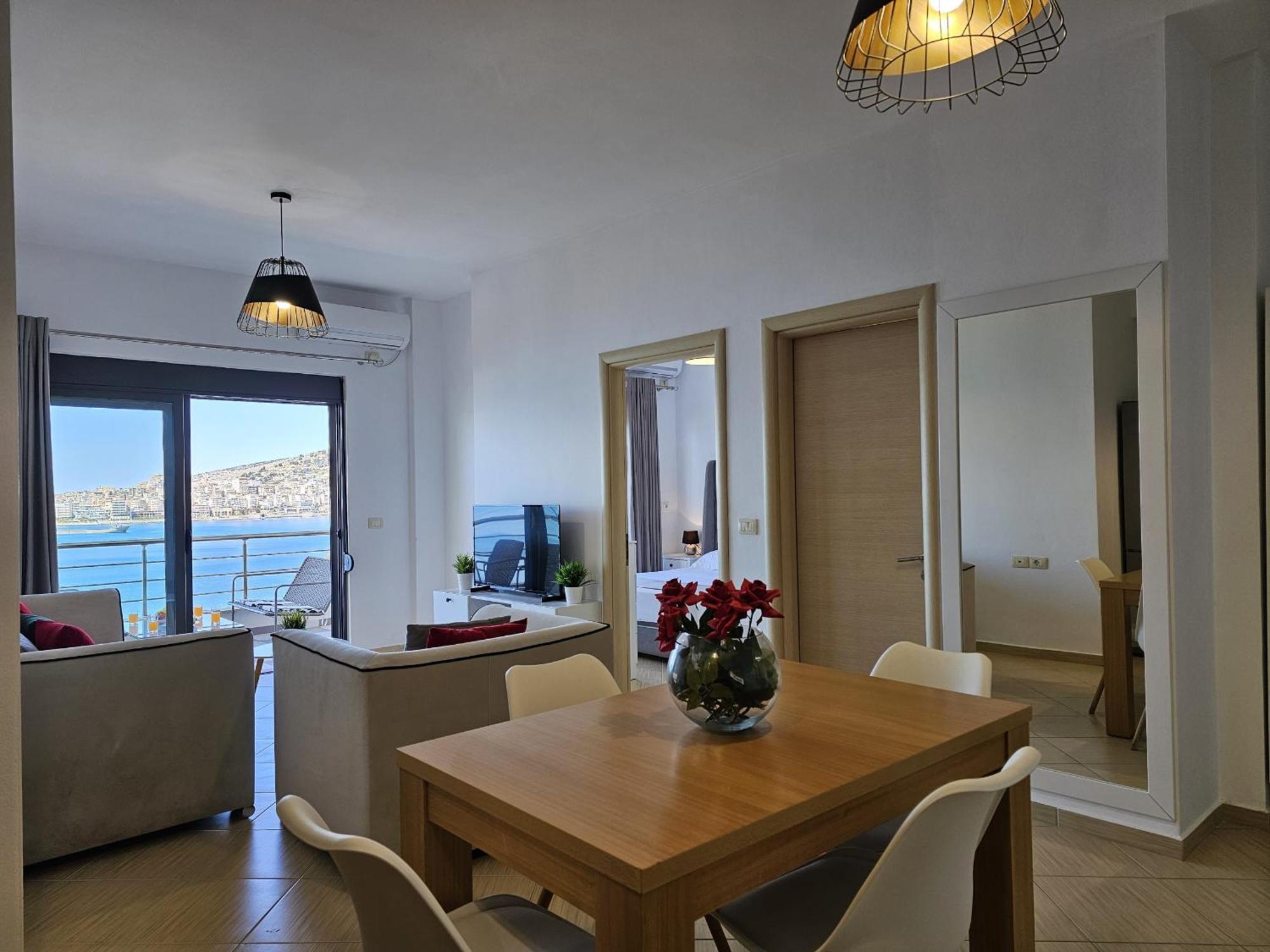 Sunset Tarraces Apartment Sarande Ngoại thất bức ảnh