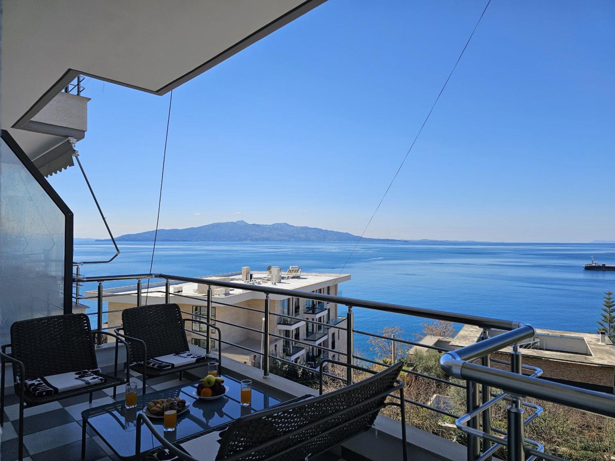 Sunset Tarraces Apartment Sarande Ngoại thất bức ảnh