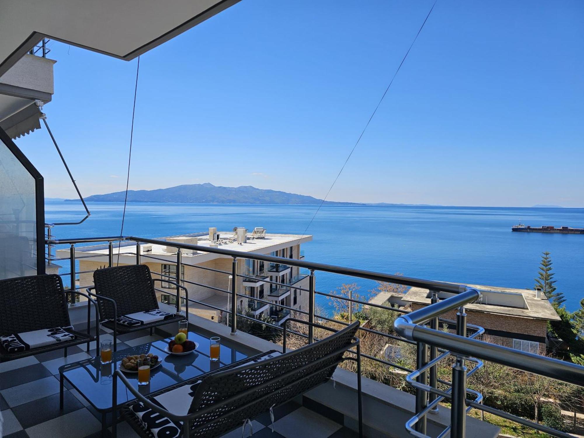 Sunset Tarraces Apartment Sarande Ngoại thất bức ảnh